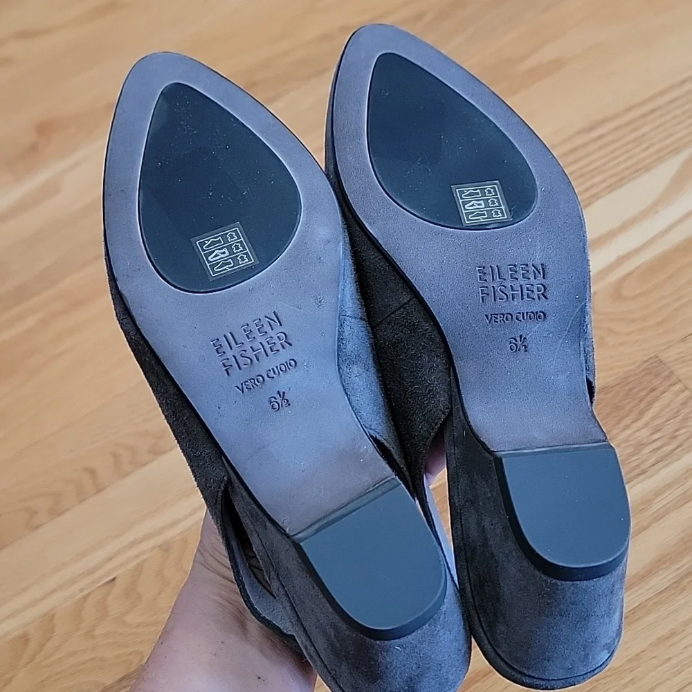 Eileen Fisher Vero Cuoio Leather Shoes - Picture 13 of 15